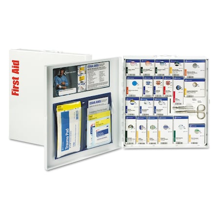 First Aid Only ANSI 2015 SmartCompliance General Business First Aid Station for 50 People 241 Piece Metal Case FAO746000021